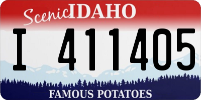 ID license plate I411405