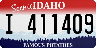 ID license plate I411409