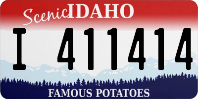 ID license plate I411414