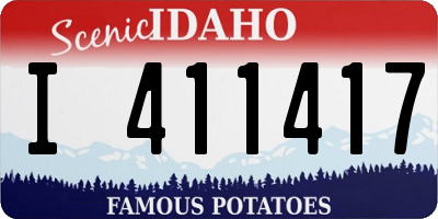 ID license plate I411417