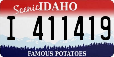 ID license plate I411419