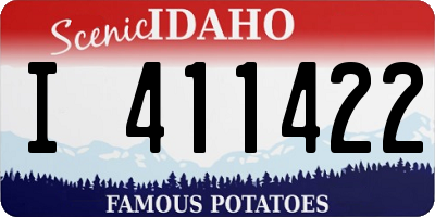 ID license plate I411422