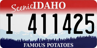 ID license plate I411425