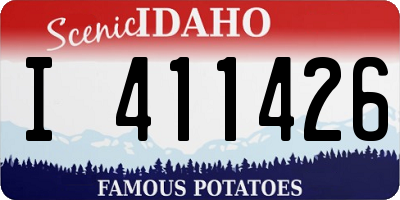 ID license plate I411426