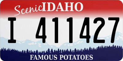 ID license plate I411427
