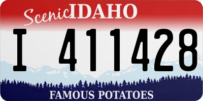 ID license plate I411428