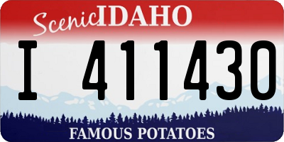 ID license plate I411430