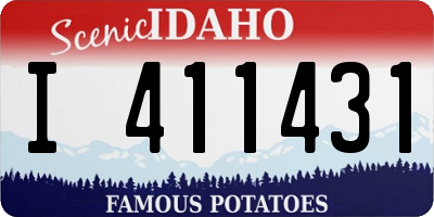 ID license plate I411431