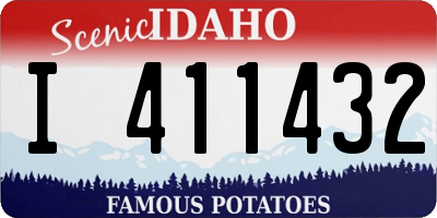 ID license plate I411432