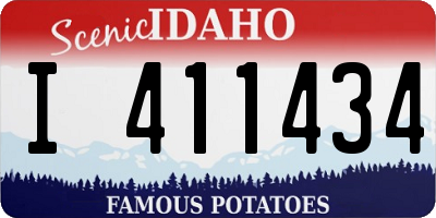 ID license plate I411434