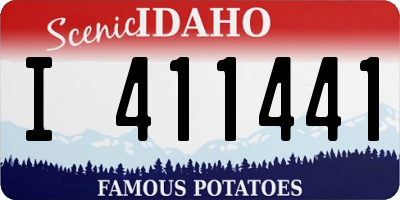 ID license plate I411441