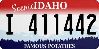ID license plate I411442