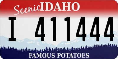ID license plate I411444