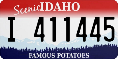 ID license plate I411445