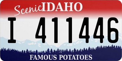 ID license plate I411446
