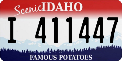ID license plate I411447