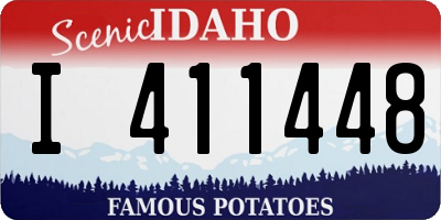 ID license plate I411448