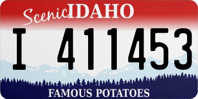 ID license plate I411453