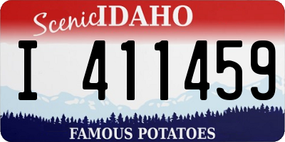 ID license plate I411459