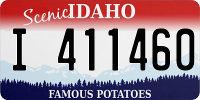 ID license plate I411460