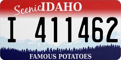 ID license plate I411462
