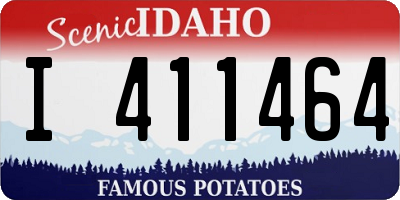 ID license plate I411464