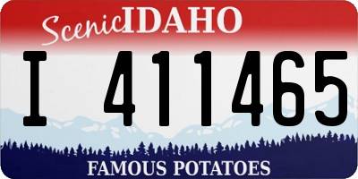 ID license plate I411465
