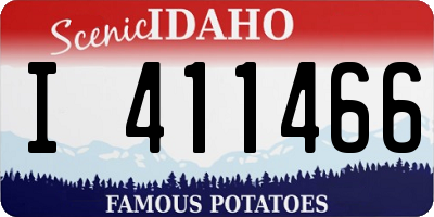 ID license plate I411466