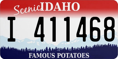 ID license plate I411468