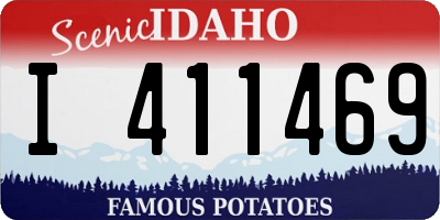 ID license plate I411469