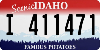 ID license plate I411471