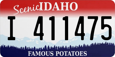 ID license plate I411475