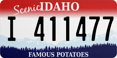 ID license plate I411477