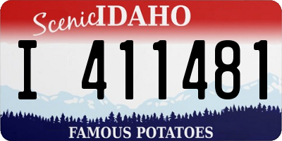 ID license plate I411481