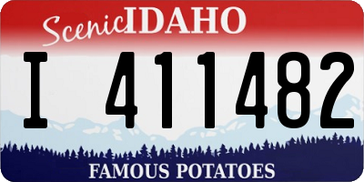 ID license plate I411482