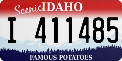 ID license plate I411485