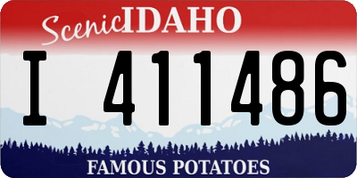 ID license plate I411486
