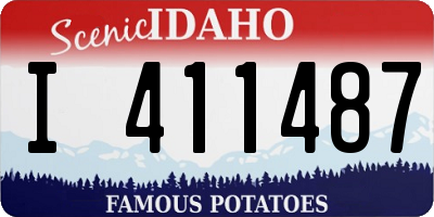 ID license plate I411487