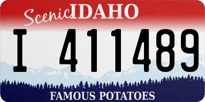 ID license plate I411489