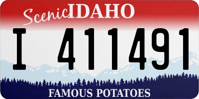 ID license plate I411491