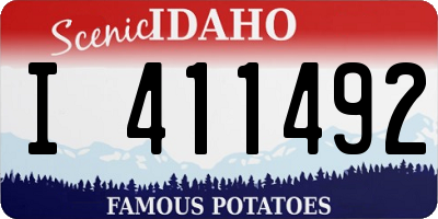 ID license plate I411492