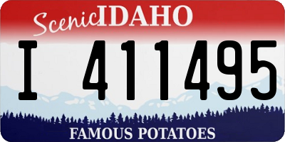 ID license plate I411495