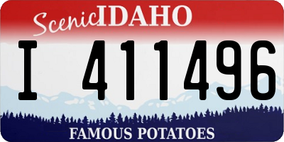 ID license plate I411496