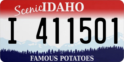 ID license plate I411501