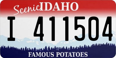 ID license plate I411504