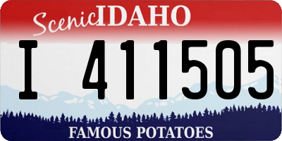ID license plate I411505