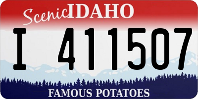ID license plate I411507