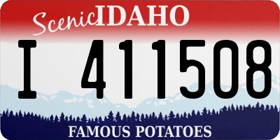 ID license plate I411508