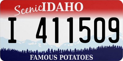 ID license plate I411509