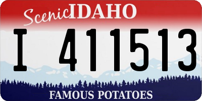 ID license plate I411513